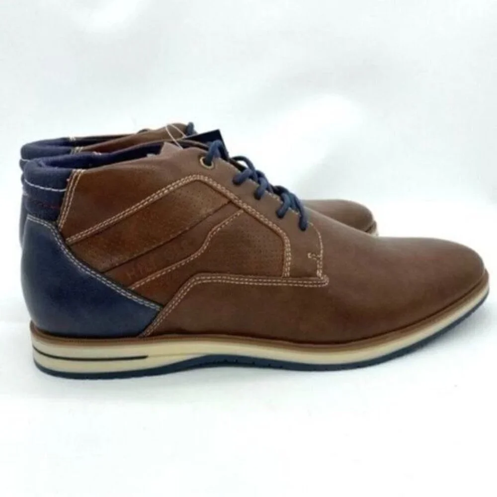 Tommy Hilfiger Boots Mens Leather Lace Up Ulan Chukka Size 10